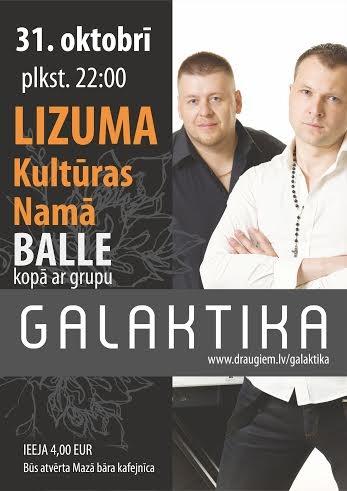 Lizumā - Deju vakars kopā ar grupu “Galaktika”