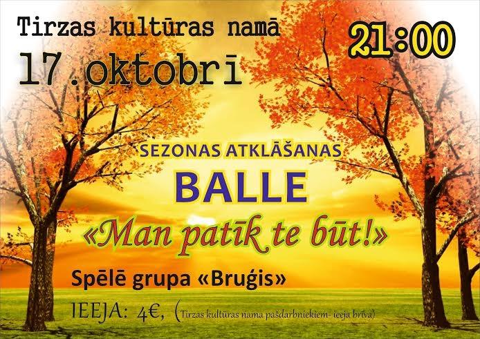 Tirzas kultūras namā - Sezonas atklāšanas balle