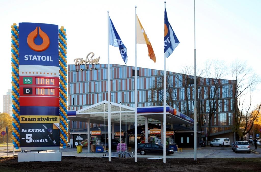 Papildināta - Investējot miljonu eiro, Statoil atver jaunu DUS Rīgā, Kalnciema ielā