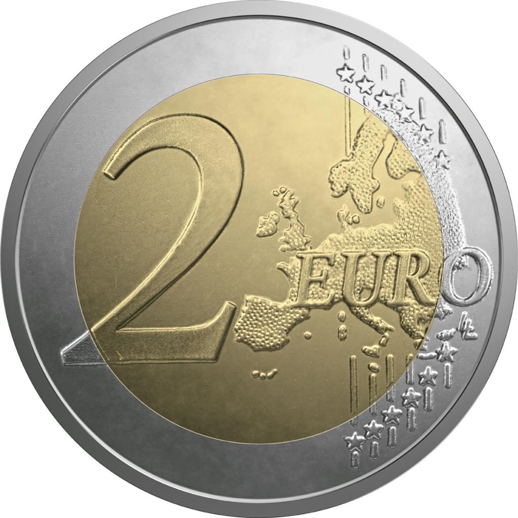 Izveidota ES karoga jubilejai veltīta divu eiro apgrozības monēta