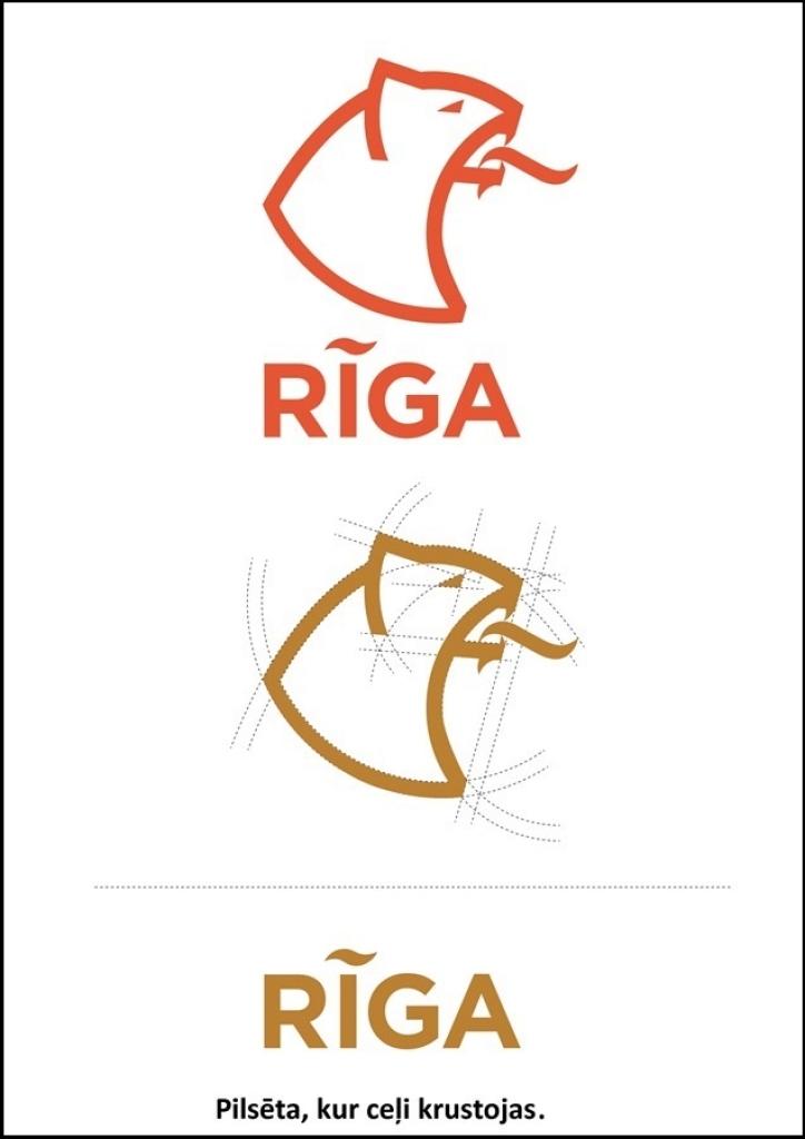 FOTO: Rīdzinieku vērtējumam nodoti astoņi Rīgas logo varianti 