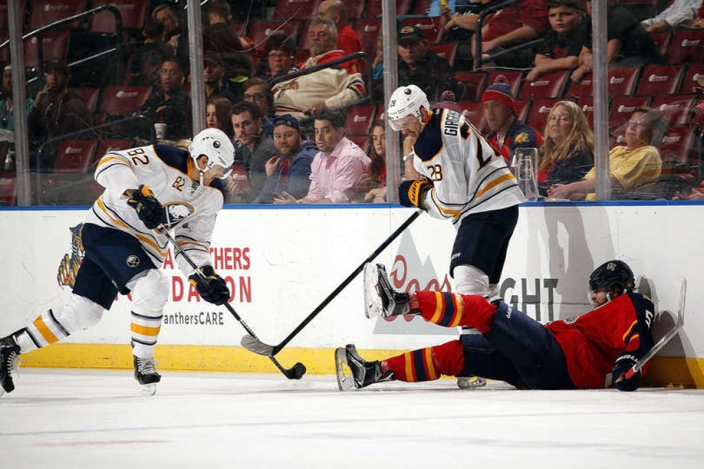 FOTO, VIDEO: Girgensons aktīvs nu jau kārtējā Bufalo Sabres panākumā