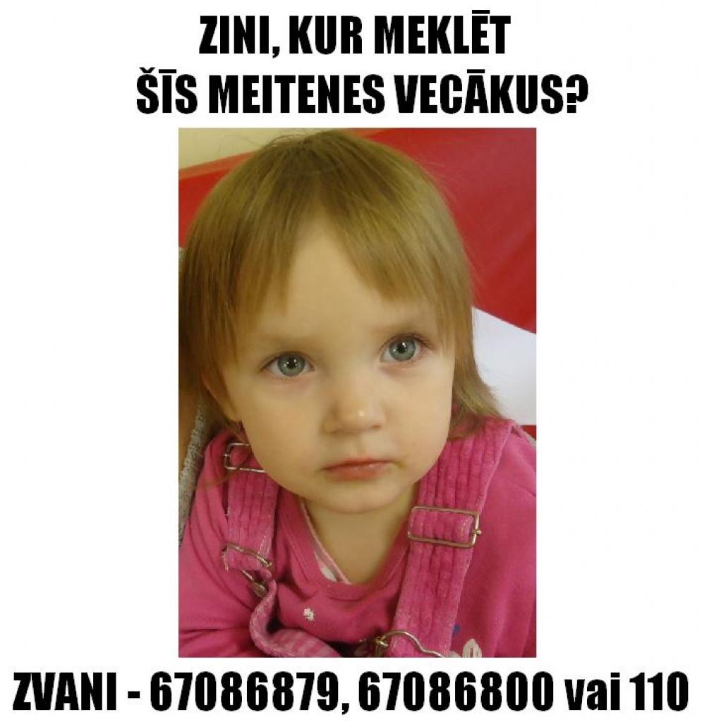 Noskaidrota pie auklītes pamestās meitenītes vecāku identitāte