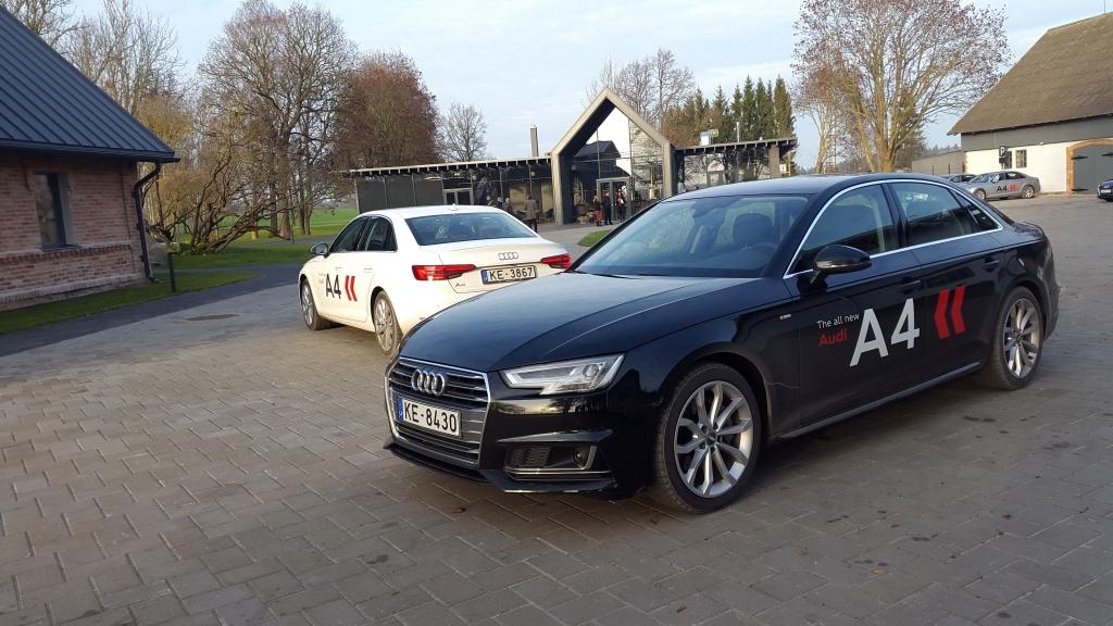 Latvijas ceļi eksaminē jauno Audi A4  