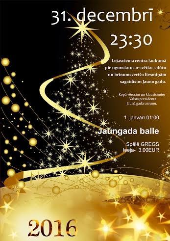 Lejasciemā sagaidīs Jauno gadu un ballēsies