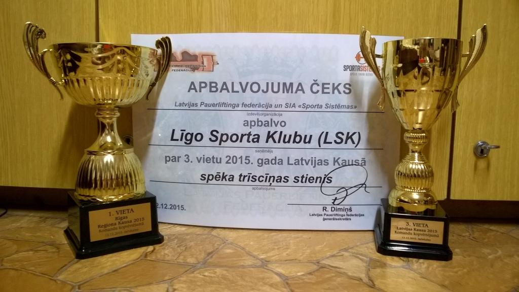 Līgo sporta klubam - Latvijas kausā – 3.vieta