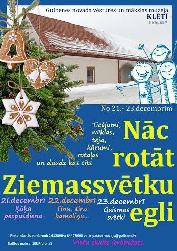 Muzeja klētī - "Nāc rotāt Ziemassvētku egli!"