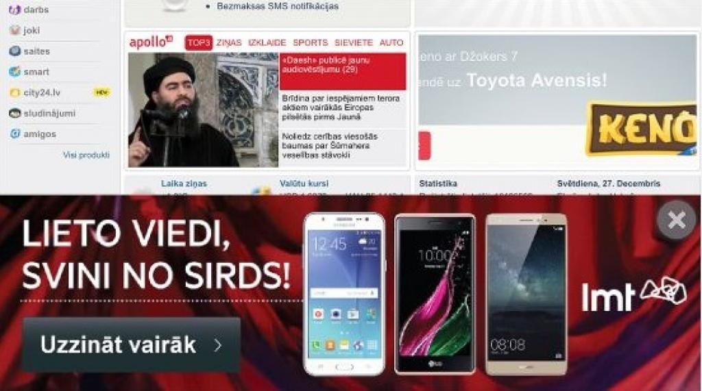 Kad reklāmas baneri sabojā omu