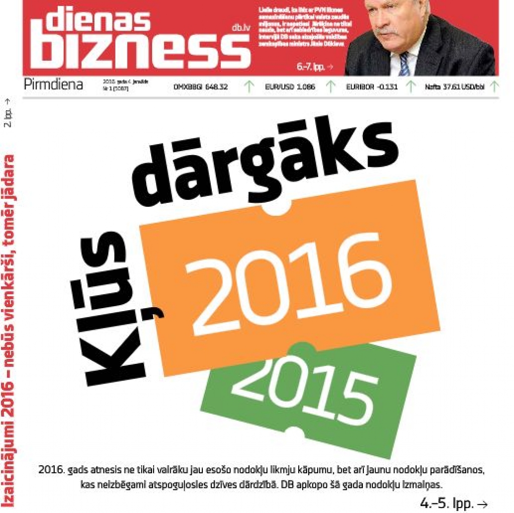 Jaunā gada nodokļu «dāvanas» atspoguļosies dzīves dārdzībā