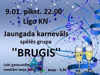 Līgo kultūras namā - Jaungada karnevāls