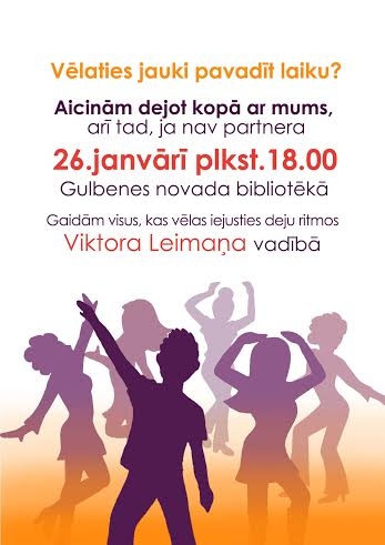 Bibliotēkā aicina iejusties deju ritmos