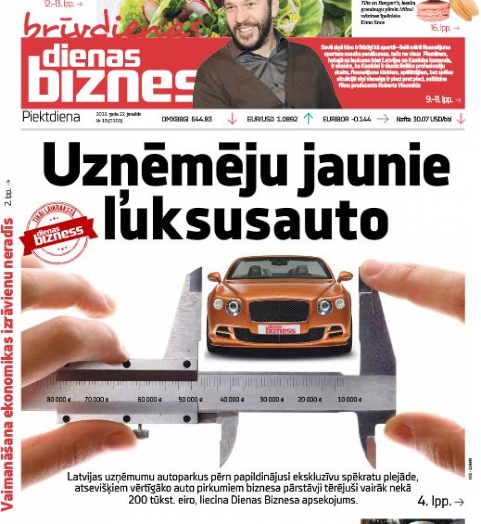 Tikai laikrakstā Dienas bizness: Latvijas uzņēmēji stūrē jaunus luksusauto  
