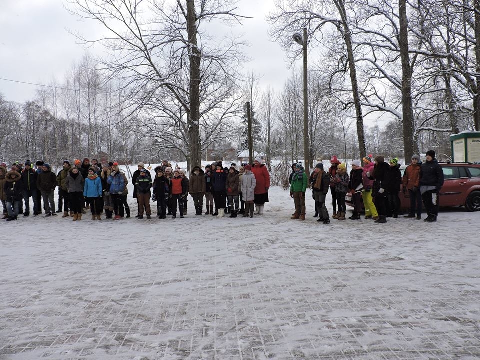 Sniega diena Lizuma vidusskolā