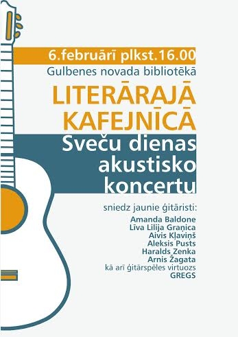 Literārajā kafejnīcā  - Sveču dienas akustiskais koncerts