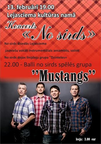 Lejasciemā - koncerts "No sirds" un balle