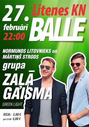 Litenē - balle kopā ar grupu "Zaļā gaisma"