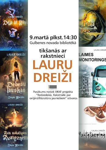 Bibliotēkā tikšanās ar rakstnieci un tulkotāju Lauru Dreiži