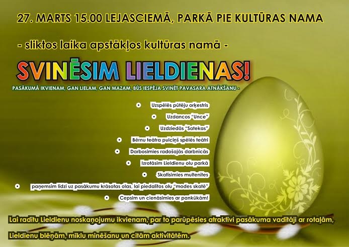 Lejasciemā - Lieldienu pasākums