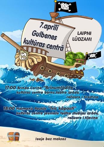 Gulbenes kultūras centrā - kultūras centra bērnu teātra studijas izrāde