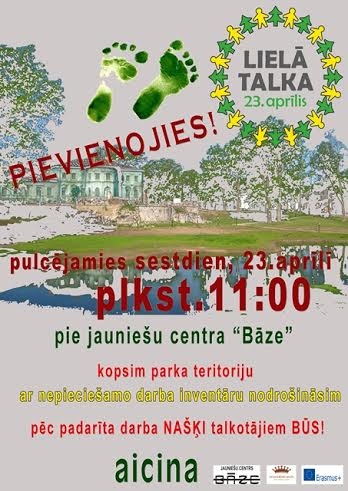 Aicina uz kopīgu talkošanu Vecgulbenes muižas parkā