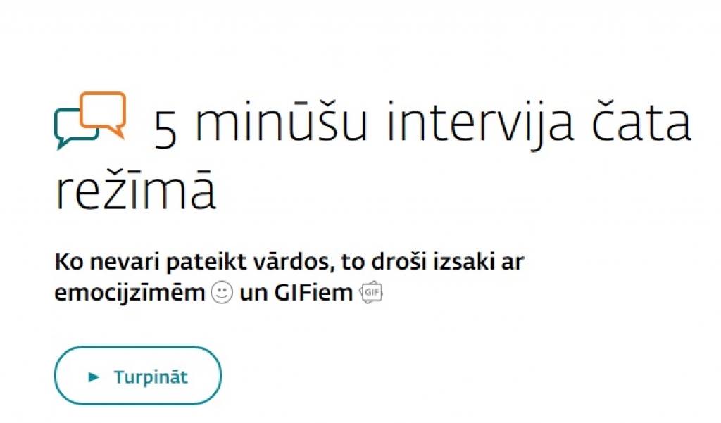 DNB bankas darba intervija notiks čatojot