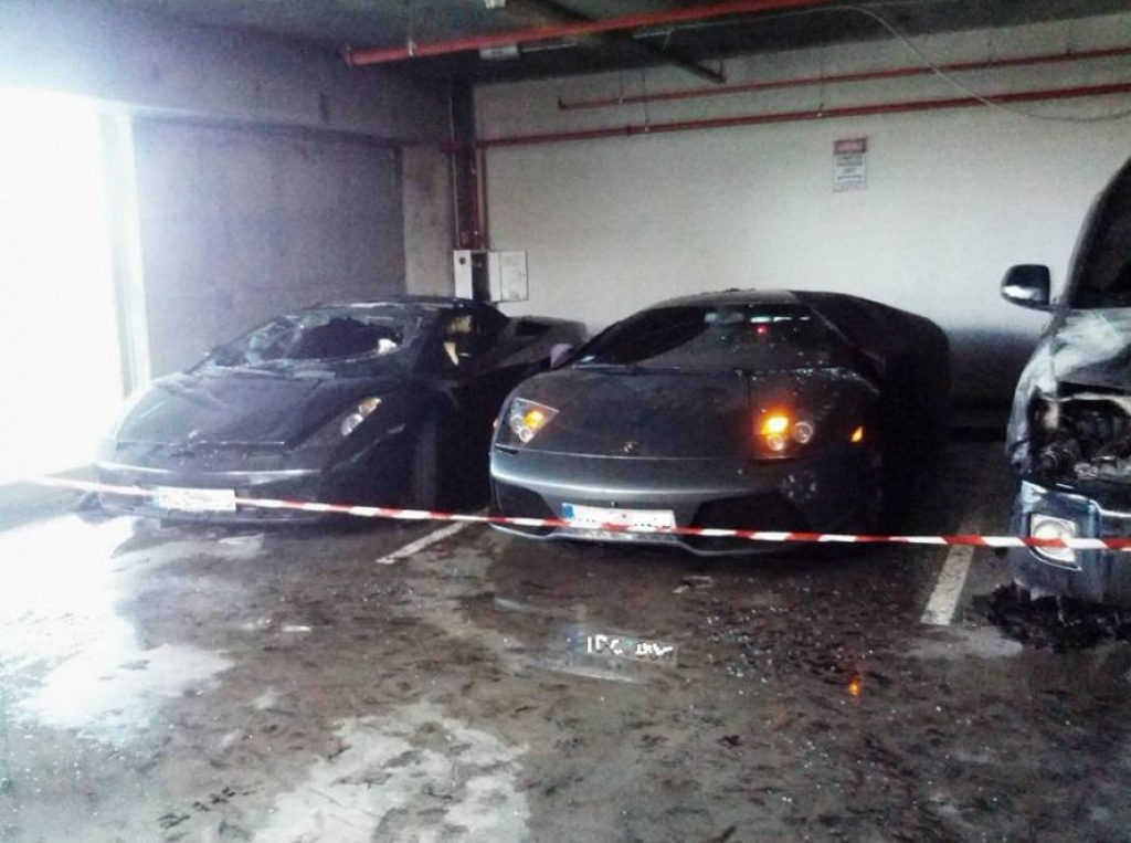 Sola 10 000 eiro atlīdzību par palīdzību atrast Lamborghini automašīnu dedzinātāju