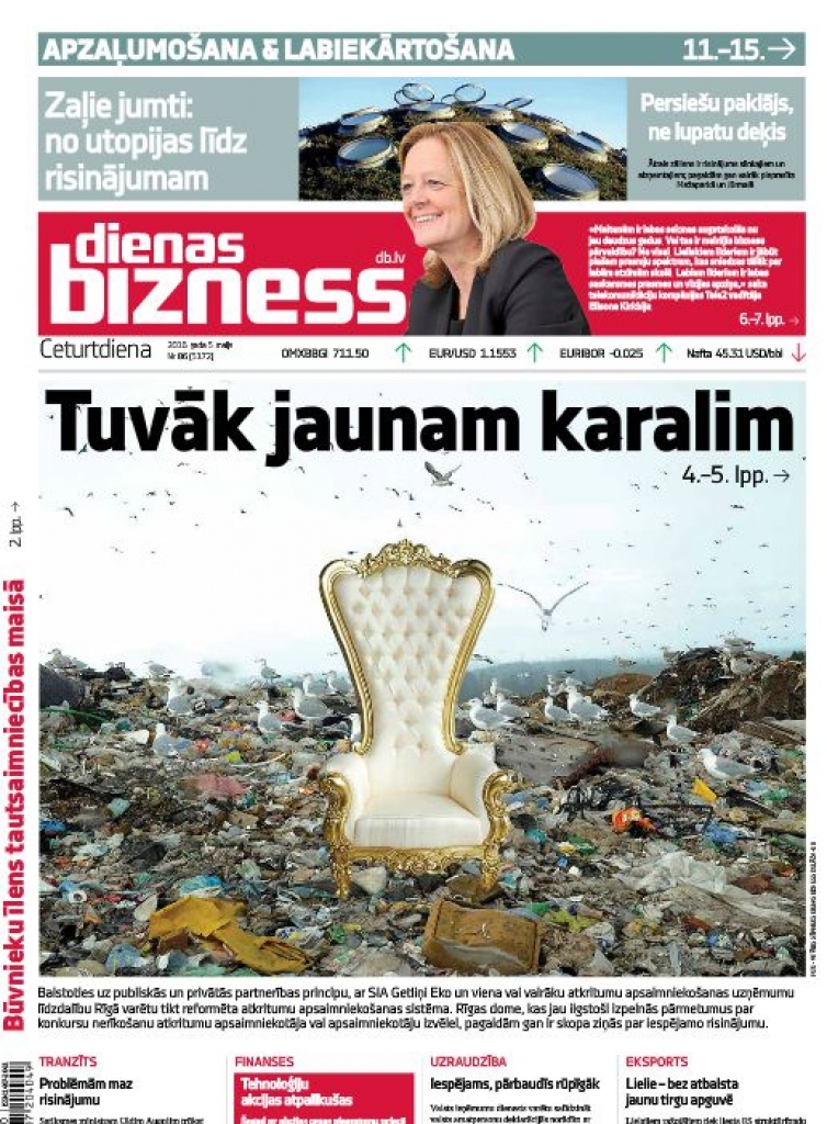 Soli tuvāk jaunam atkritumu karalim
