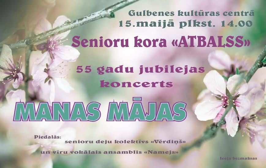 Senioru kora "Atbalss" 55. gadu jubilejas koncerts