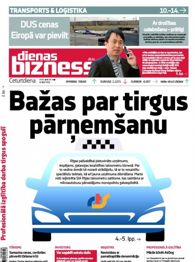 Rīgas pašvaldībai pietuvināts uzņēmums, iespējams, grasās iesaistīties taksometru nozarē