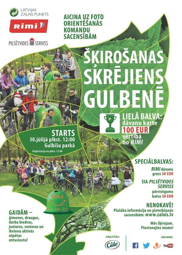 Pilsētas svētku ietvaros - "Šķirošanas skrējiens"