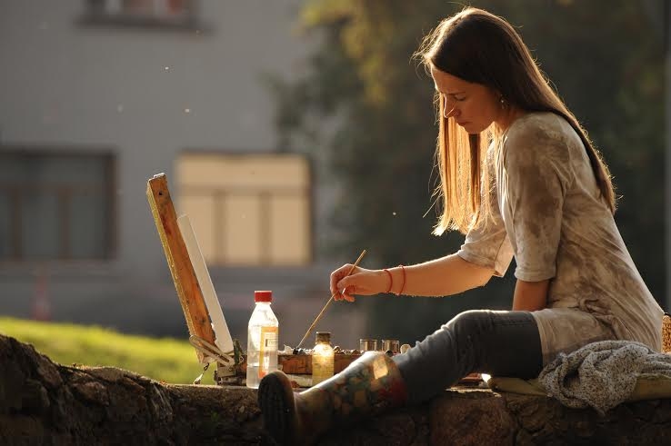 Šodien glezniecības un foto plenēra dalībnieki rada darbus Stāmerienā