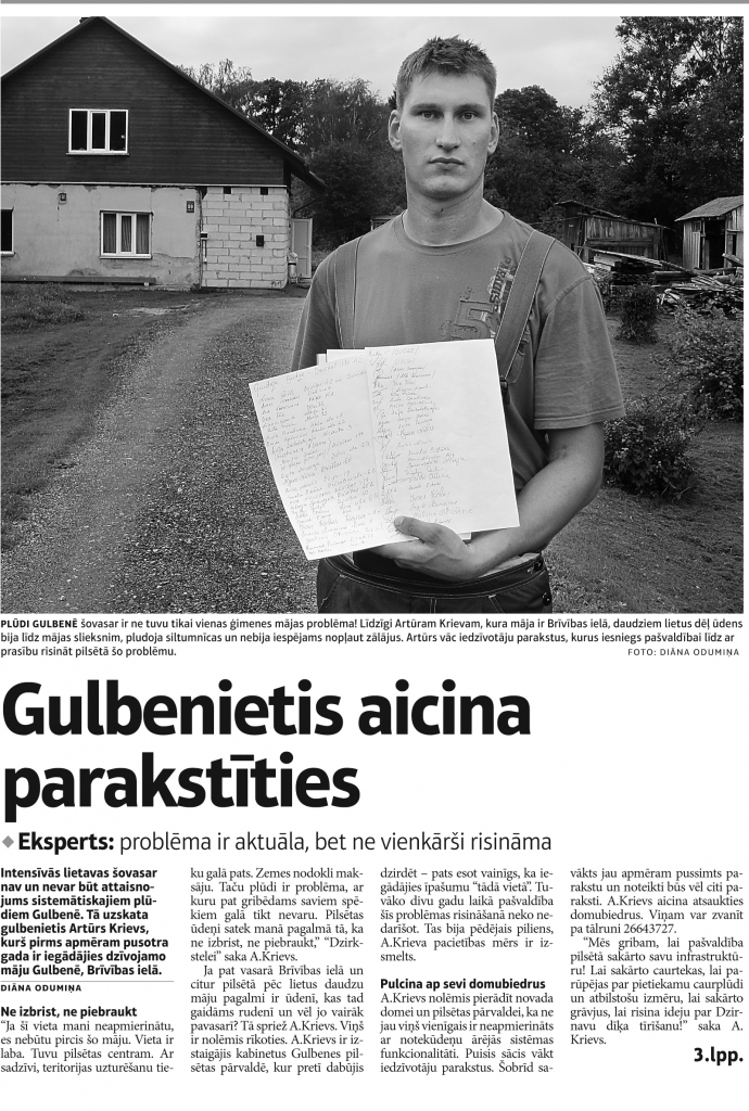Gulbenieša pilsoniskā aktivitāte raisa diskusiju