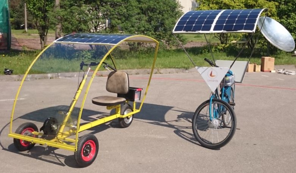 Latvijā izgudrots ar saules enerģiju darbināms tricikls