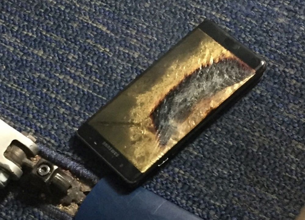 Samsung aptur viedtālruņa Note 7 ražošanu
