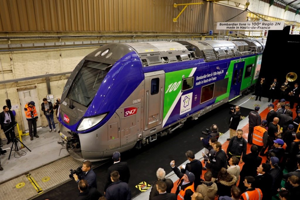 FOTO: Bombardier vilcienu rūpnīca Francijā