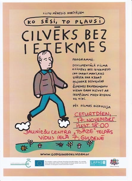 Jauniešu centrā "Bāze" - dokumentāla filma "Cilvēks bez ietekmes"