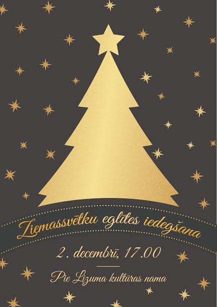 Ziemesvētku egles iedegšana Lizumā