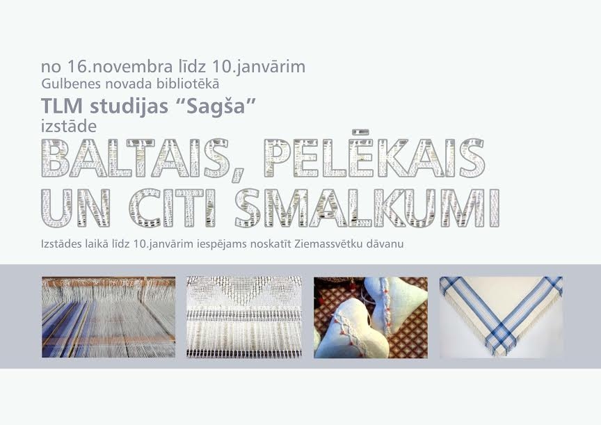 Izstādē "Baltais, pelēkais un citi smalkumi" var nolūkot svētku dāvanu