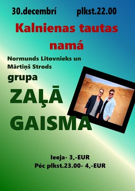 Kalnienas tautas namā - Vecgada balle