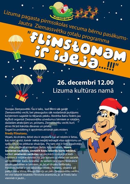 Lizuma pagasta pirmsskolas vecuma bērnu pasākums