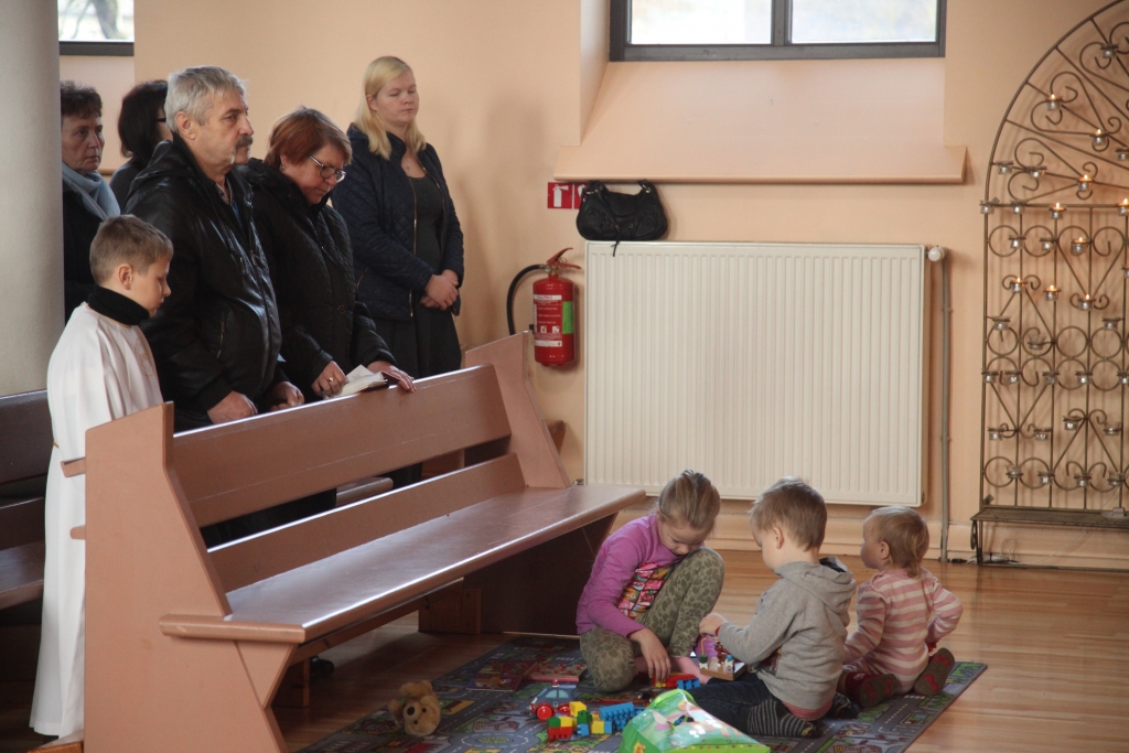 Baznīcā parūpējas par vismazākajiem apmeklētājiem