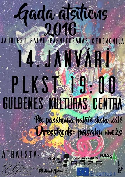 Jauniešu balvu pasniegšanas ceremonija "Gada atsitiens 2016"
