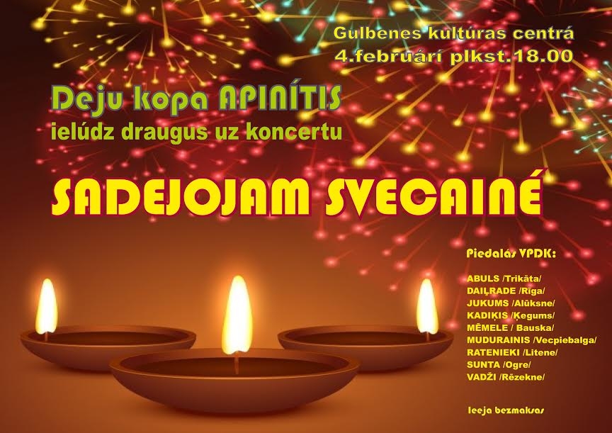 Tautisko deju kolektīva "Apinītis" Sveču dienas koncerts