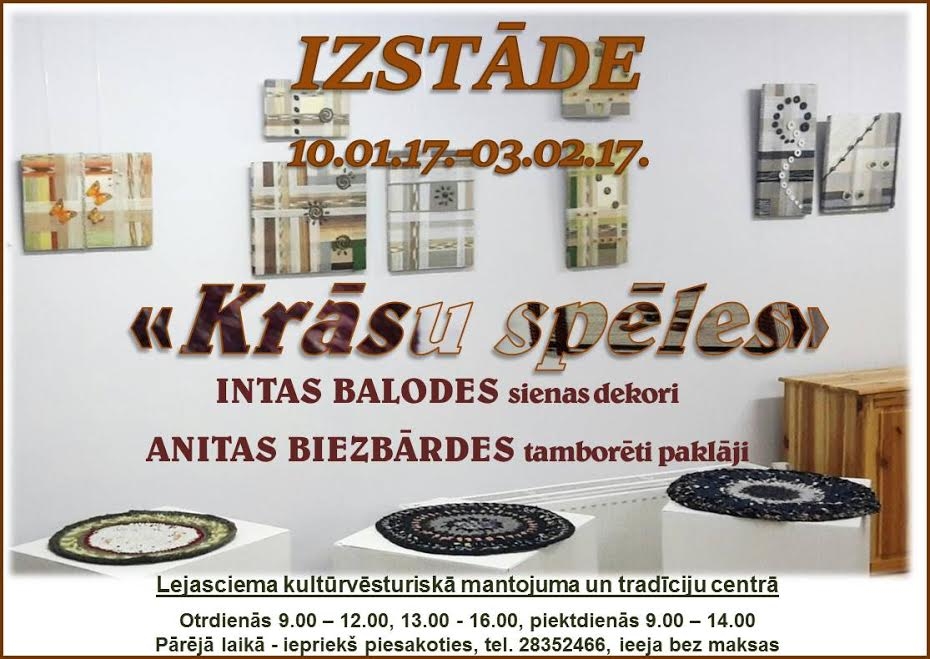 Lejasciemā - izstāde "Krāsu spēle"