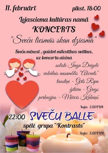 Lejasciemā - koncerts; balle ATCELTA