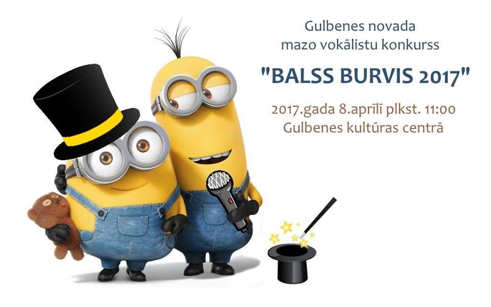 Aicina pieteikt dalībniekus konkursam "Balss burvis 2017"