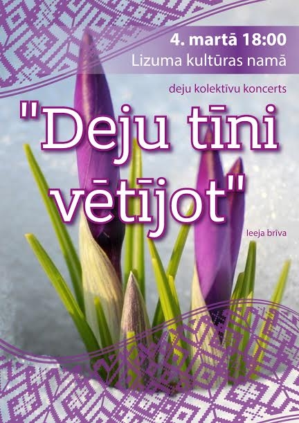 Lizuma kultūras namā - deju kolektīvu koncerts