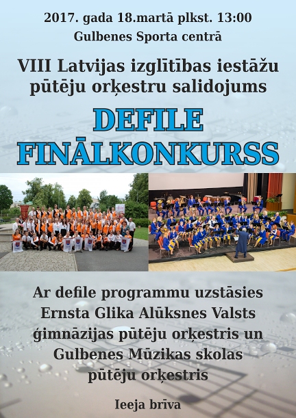 Gulbenes sporta centrā - 8.Latvijas izglītības iestāžu defilē finākonkurss