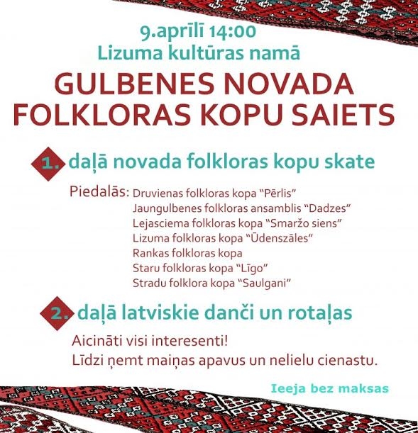 Lizumā - Gulbenes novada folkloras kopu skate