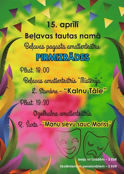 Beļavas pagasta amatierteātru pirmizrādes